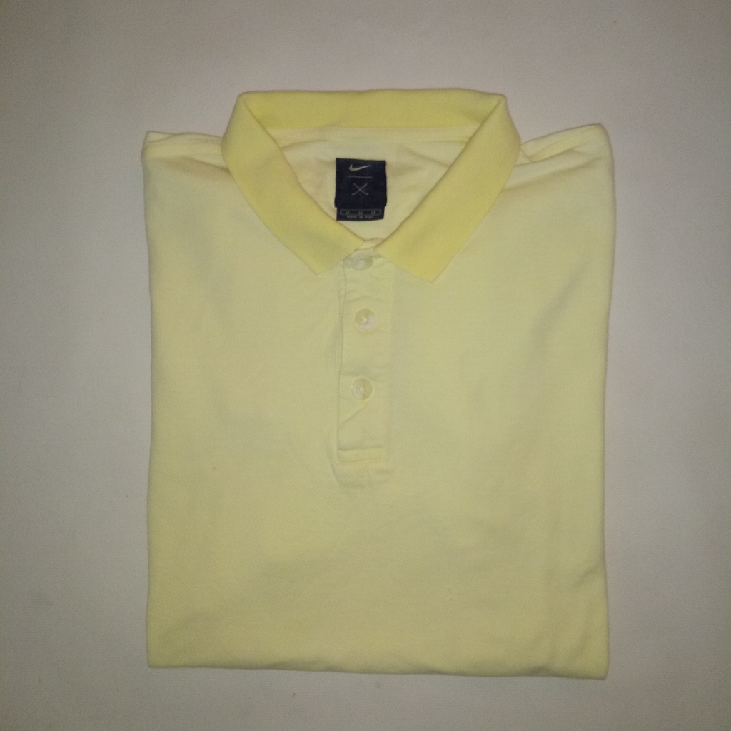Nike Golf Yellow Short Sleeves Polo